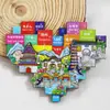 [Serie Jiangsu] Pegatinas para refrigerador de la ciudad de Nanjing, Suzhou, Changzhou y Yangzhou. Recuerdos turísticos económicos de la Universidad de Nanjing.