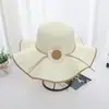Nuevo Sombrero de Paja de Girasol de Verano para Viajes al Aire Libre y Vacaciones, Sombrero de Sol Ondulado con Protección Solar UV para Mujer Estilo Cat-Eye