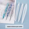 Caneta Molde de Silicone Cola de Cristal Artesanal DIY Pacote de Material para Joias Decoração Finalizada Acessórios de Mesa um Pingente