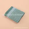 Pano de prato xadrez tingido no fio de poliéster-algodão, absorvente de água e óleo, resistente ao desgaste, pano de limpeza de cozinha 32*65cm, dropshipping transfronteiriço
