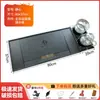 Bandeja de té de piedra negra sintética para uso doméstico, integrada con tetera, juego de oficina totalmente automático, bandeja de té de piedra integrada