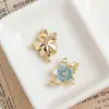 Aleación Gota de Aceite Flor Fresca Hoja de Ginkgo Ins Pequeña Fragancia Collar Pendientes Pulsera Colgante de Joyería DIY