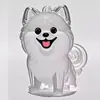Pingente de Pelo de Animal de Estimação Pelo de Cachorrinho Fofo Caixa de Armazenamento Transparente Formato de Gato e Cachorro Pingente Criativo Chaveiro