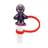 Tapa de Silicona con Forma de Oso de Dibujos Animados para Popote 8/10mm Tapa para Popote Decoración a Prueba de Polvo Anti-Derrames Tapón para Popote Venta al por Mayor
