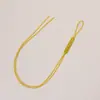 Pulseira de Corda Tecida à Mão DIY Anel de Puxar Falso Não. Colar com Corda de Nó Plano de 72 Linhas com Argola para Puxar Fivela de Puxar Acessórios Bobina