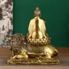 Estatua de Latón de Tai Yi Tianzun, adornos de Tai Yi Tianzun, adornos de escritorio para el hogar de Tai Yi Jiu Ku Tianzun, estatua de adoración