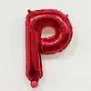 Globos de Papel de Aluminio con Letras y Números Rojos de 16 pulgadas Decoración para Primer Cumpleaños Boda Globos de Papel de Aluminio Venta al por Mayor