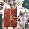 Wx-Padrão Xadrez de Natal Papel Sydney 17g Doce de Presente Papel de Embalagem à Prova de Umidade Decoração de Natal Papel de Cópia
