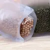 Saco selante auto-vedante espessado fosco de dupla face Saco de vedação alimentar transparente com impressão saco de vedação saco de osso saco com corrente de clipe