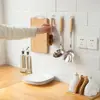 Gancho Adesivo em Forma de Chifre Gancho Único Gancho Autoadesivo Parede de Cozinha Banheiro Gancho Adesivo Transparente Gancho Adesivo Transparente