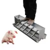 Comedero de Acero Inoxidable de Doble Cara para Lechones, Comedero Rectangular para Lechones, Comedero Automático para Lechones, Comedero para Cerdos
