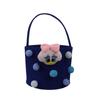 Personalizado Candy Color Handheld Sticky Bag Cartoon Felt Acompanhando Gift Bag Baby Full Moon Um Ano de Idade Banquetes Abraço Balde