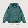 Sudadera con Capucha Pesada Estilo Retro Americano para Hombre, Lavada al Batik Vintage, Personalizable, Otoño e Invierno, Venta al por Mayor