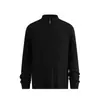 Suéter de Tricô com Zíper Parcial para Homens, Tricô Trançado, Gola Alta, Roupa de Outono e Inverno, Estilo de Luxo Leve, Casual de Negócios, Comércio Exterior, Atacado Transfronteiriço