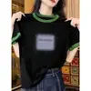 Tops Únicos e Modernos, Estilosos e Versáteis, Rejuvenescedores e da Moda, Novo Estilo de Verão, Ombro Normal, Color Block, Camiseta de Manga Curta 100% Algodão para Mulheres