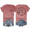 Assistente Social Compassivo Amazon Site Independente Moda Casual Feminina Camiseta de Gola Redonda Manga Curta