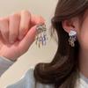 Brincos Coreanos de Franja Gota d'Água Nuvem, Estilo Fresco e Doce, Brincos de Moda Minimalistas e Versáteis