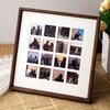 Porta-Retrato de 48 Grades para Pendurar na Parede, Nove Grades, Impressão de Fotos Lavadas, Madeira Maciça, Moldura de Casamento, DIY, Quebra-Cabeça de Casal, Porta-Retrato para Montagem