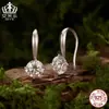 Ganchos para Oreja Dinámicos de Plata de Ley S925 Aiful con Moissanita Versátiles para el Trabajo, Pendientes Elegantes y Brillantes al por Mayor para Mujeres
