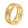 Anillo Vintage Europeo de Color Distintivo Ojo de la Suerte Circonio Anillo Dorado para Mujer Diseño de Lujo Ligero