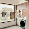 Varal de Viagem, Varal Portátil de Secagem de Roupas de Hotel, Varal à Prova de Vento para Varanda Externa e Interior, Sem Furos, à Prova de Vento para Viagem