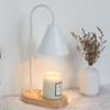 Lámpara de aromaterapia sin fuego, lámpara de cera de fusión, temporizador, cálida lámpara de vela de fusión nórdica, lámpara de elevación de fragancia, expansión, lámpara decorativa retro para dormitorio, lámpara de noche