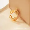 Moxi Jewelry Nuevo Anillo Geométrico Irregular con Apertura Ajustable de Precio, Anillo Ajustable Versátil de Moda