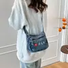 Bolsa de Tela de Moda, Gran Capacidad, Bolso Cruzado para Hombro de Mujer, Bolso Retro, Bolso de Mujer, Bolso de Estilo de Alta Gama, Bolso Pequeño para Viajes Diarios
