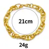 Suministro directo de fábrica simulación DISCO hip hop ostentoso collar de oro collar de diamantes de simulación disco en stock venta al por mayor