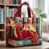 Bolso de Mano con Estampado de Moda Tendencia para Mujer 3D Transfronterizo Nuevo Producto Temu Amazon Bolso de Hombro Lona 300g