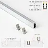 Invólucro de fita de LED kit de barra de luz LED rígida slot de alumínio para armário 10x15 invólucro de alumínio embutido