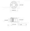 6 # ~1-1/2 Rosca Grossa Rosca Fina Grau Americano 2 Galvanizada Porca de Nylon com Trava Grau 8.8 Grau Britânico Porca de Relaxamento 10.9
