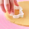 Molde para Galletas Cerdo 3D Dibujos Animados DIY Glaseado Azúcar Plegable Plástico Presión Horneado Molde para Pan al Vapor