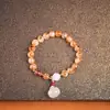 Nuevo Pulsera de Cristal Amarillo Estilo Chino Retro Torre para Mujer, Sensación de Lujo Ligero de Gama Alta, Pulsera Atrae Riqueza, Accesorios de Joyería de Cuentas
