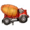 Globo Grande de Película de Aluminio de Coche de Dibujos Animados para Niños, Decoración para Fiesta Temática de Vehículos, Globo de Excavadora de Cemento