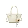 Nova Bolsa Grande Popular para Mulheres da Primavera e Verão de 2026, Bolsa de Ombro/Axila Simples Estilo Coreano, Bolsa Tote para Roupas de Trabalho e Lazer