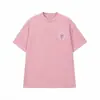 Marca de moda transfronteriza auténtica CH Kroe mismo estilo comercio exterior camiseta de manga corta bordado estilo pareja hombres y mujeres manga corta corte holgado