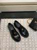 Sapatos Femininos Lan Gui, Aumento de Altura de 5cm~ Salto Grosso, Couro Macio, Mocassins Luxuosos com Pequena Moeda Dourada, Sapatos Femininos de Couro