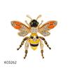 Broche de abelha requintado da moda acessórios para roupas femininas esmalte pintado gota de óleo diamante inseto pin corsage de comércio exterior