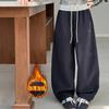 Pantalones Casuales de Bloques de Color en la Cintura para Niñas Primavera, Otoño, Invierno 2025 Nuevos Pantalones Deportivos Rectos para Niños Mayores Pantalones Largos para Niños