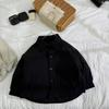 Camisa Reversible Infantil 2025 Invierno Nuevo Estilo Coreano Moderna Color Sólido Cálida Acolchada Engrosada Chaqueta para Niños y Niñas