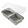 Lonchera de Silicona Compartimentada de Venta Caliente Transfronteriza, Caja para Congelador de Alimentos, Caja de Almacenamiento, Lonchera Fresca con Tapa, Molde para Almacenamiento de Alimentos