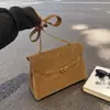 Bolsa Retro Maillard para o Dia a Dia para Mulheres 2026 Nova Bolsa de Ombro Transversal de Grande Capacidade com Acabamento de Luxo Bolsa Tote