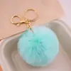 Colgante de bola de pelo de imitación de conejo rex de 8 cm, llavero de bola de pelo, colgante para ropa, equipaje, coche, accesorios de joyería DIY