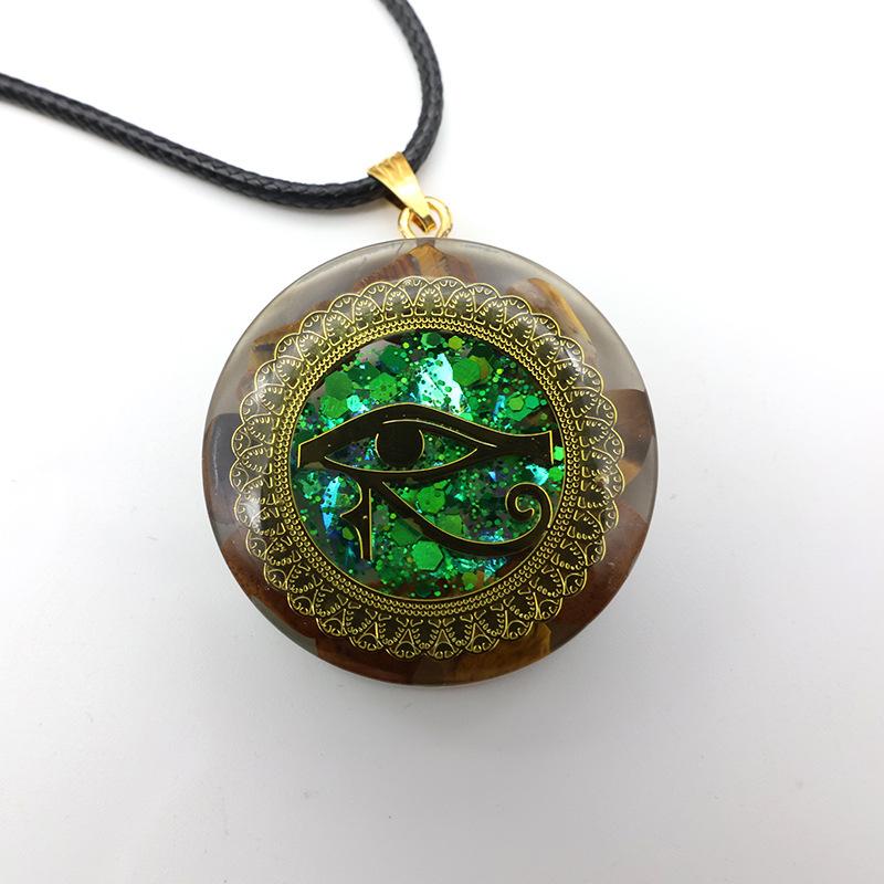 虎眼石眼贴吊坠005