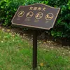 Letrero Metálico para Flores y Plantas de Exterior Señal Indicadora de Cuidado para Flores y Plantas Letrero de Prado Comunitario Letrero de Advertencia Pública Letrero de Acero Inoxidable