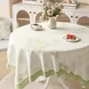 Mantel Redondo Minimalista Impermeable a Prueba de Aceite Lavable Cubierta de Mesa Modelo Nuevo 2025 Lujo Ligero Gama Alta Paño Pequeño para Mesa de Café