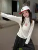 Hua Yu Xun Coleção de Inverno 2026 para Meninas Gola Alta Bolinhas Desenho Animado Roupa Íntima Elástica Slim Fit Estampada Top Interno Tendência