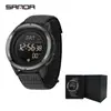 Fabricante Popular Alemán 2026 Sanda Reloj Digital Deportivo Multifuncional Brújula Podómetro Exterior Reloj de Montañismo