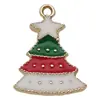 Conjunto de 30 Acessórios de Esmalte de Natal para DIY: Papai Noel, Boneco de Neve, Sino, Rena, Pingentes de Pulseira, Chaveiros